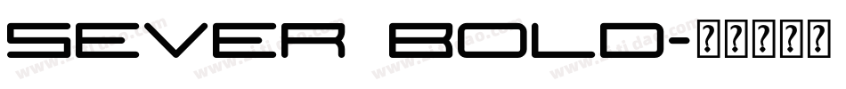 Sever Bold字体转换